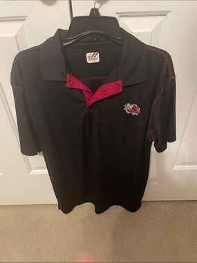 J. America Men's Black SC Gamecocks Polo Shirt Large (Good)